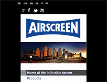 Tablet Screenshot of airscreen.com